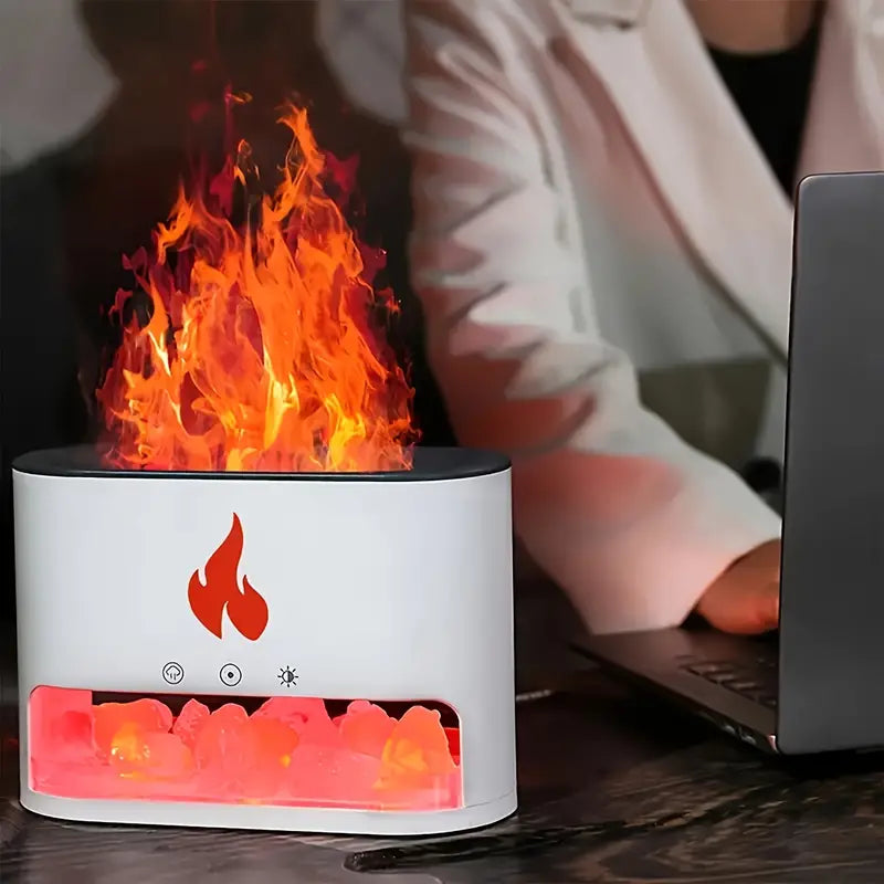 Expectacular Difusor de Aroma con llama de fuego