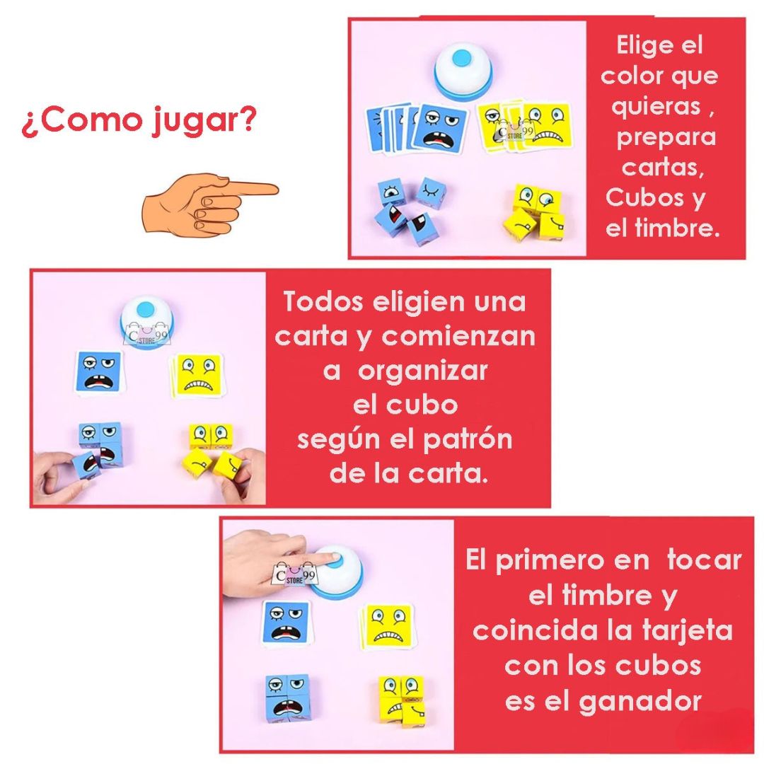 Increible Face Change Cube Aprende Jugando