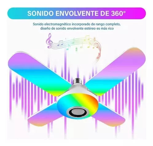 Increible lampara parlante, con altavoz inluido